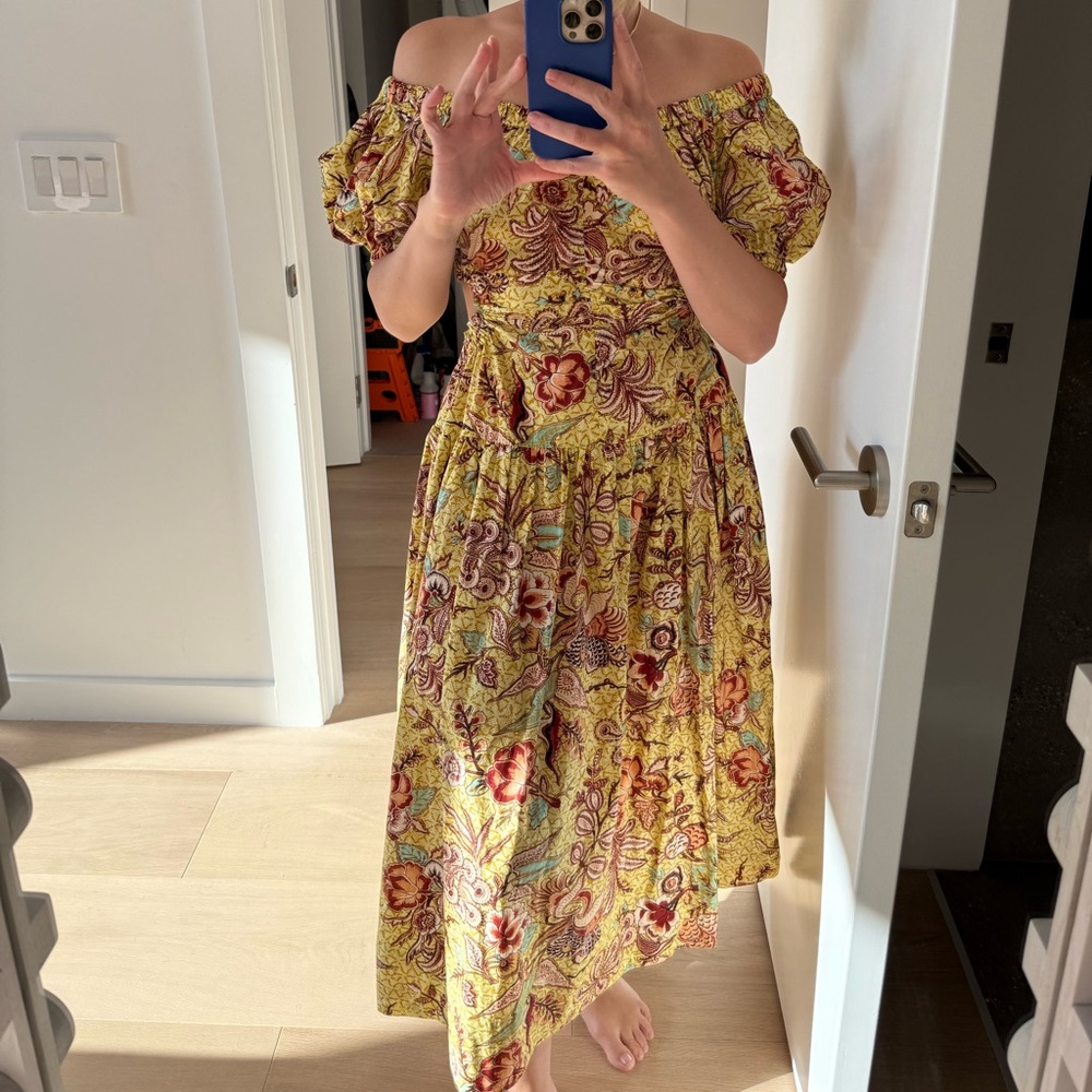 NWT Ulla Johnson Gold Dress